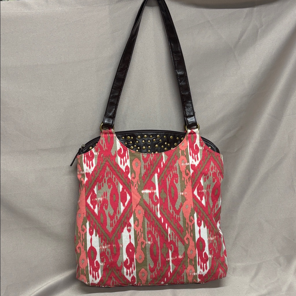 Rt 66 Denim And Leather Hobo Bag